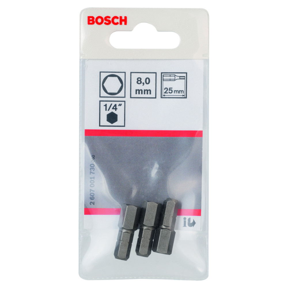 Embout de vissage Bosch extra-dure 6 pans PH2 longueur 25 mm lot de 25