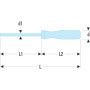 Tournevis isoryl fente 4x100 - FACOM AR.4X100