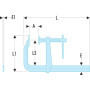 Serre-joint a pompe 60cm large - FACOM 272.600L