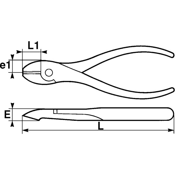Pince coupante diagonale électricien 160 mm - HANGER - 231001